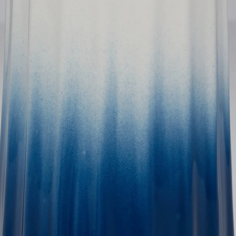 Set of 2 Blue Dolomite Coastal Vase, 16", 14"