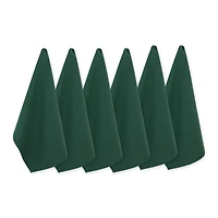 DII® Dark Green Flat Woven Dishtowels Set of 6