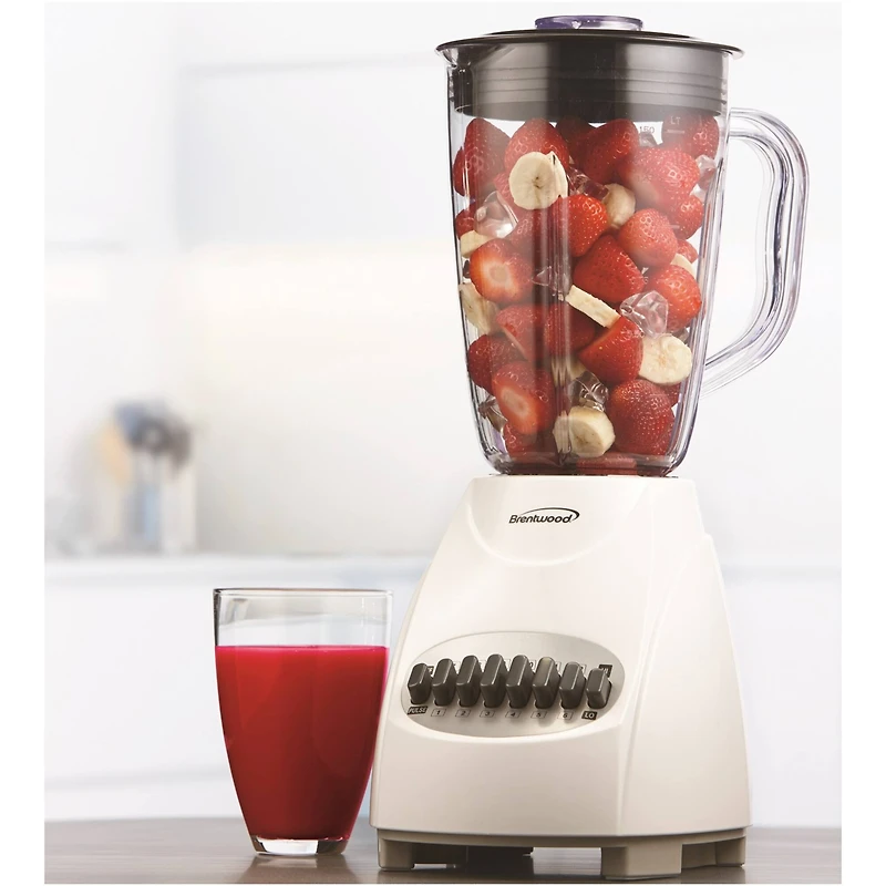 Brentwood White 12-Speed Blender