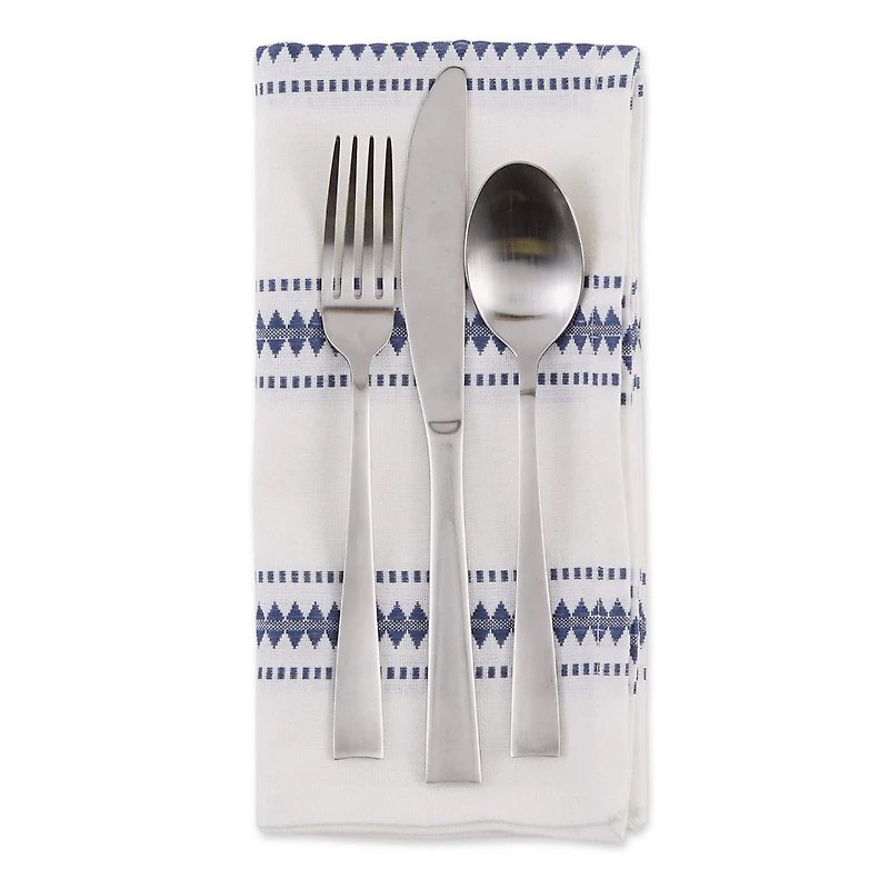 DII® French Blue Zig Dobby Stripe Cloth Dinner Napkins, 6ct.