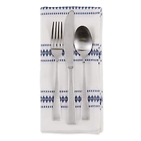 DII® French Blue Zig Dobby Stripe Cloth Dinner Napkins, 6ct.