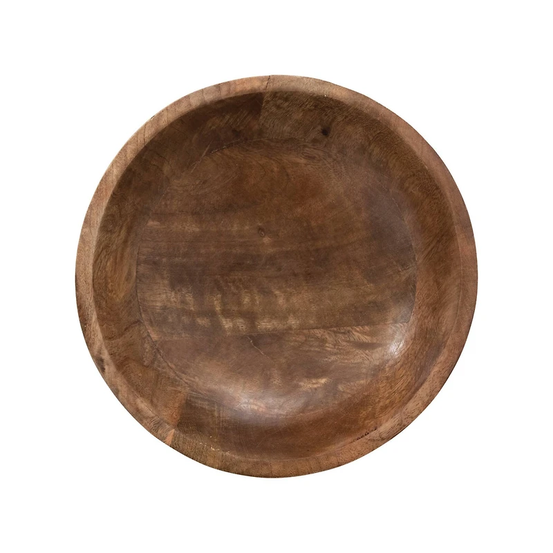 Hello Honey® 11.5" Walnut Mango Wood Footed Bowl