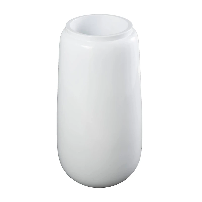 30" Tall White Floor Vase