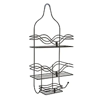 Bath Bliss Ocean Design Black Onyx Shower Caddy