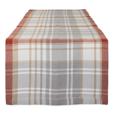 DII® 72" Plaid Thanksgiving Cozy Picnic Table Runner