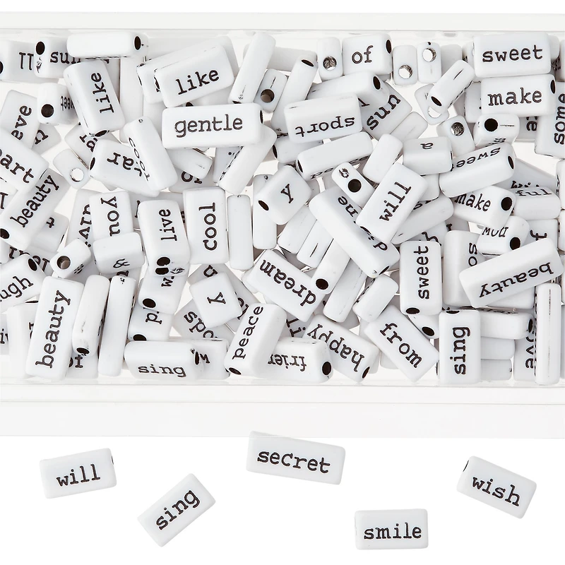 Bead Landing™ Crafting Beads, Words