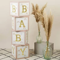 Kate Aspen Boho Rainbow Baby Block Box Set, 4ct.