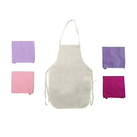 6 Pack: Pink, Purple & White Child Aprons by Make Market®