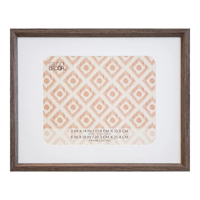 6 Pack: Dark Brown 8" x 10" Frame with Mat, Neutral Basic by Studio Décor®