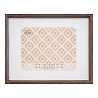 Neutral Basic Dark Brown Frame with Mat by Studio Décor