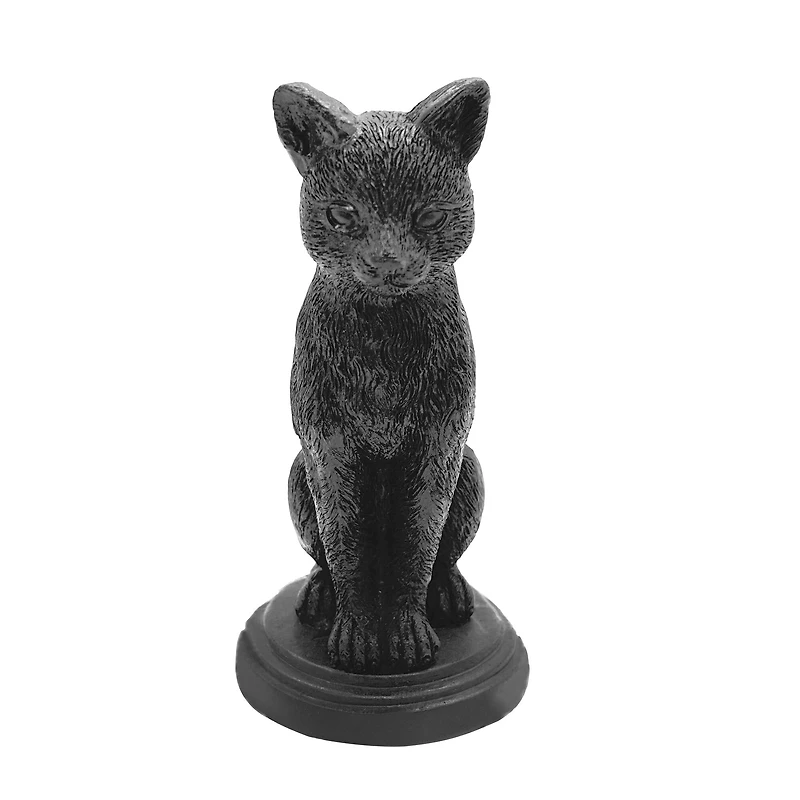 6.25" Black Cat Tabletop Taper Candle Holder by Ashland®