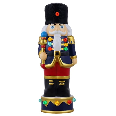8" Illuminated Nostalgic Ceramic Nutcracker