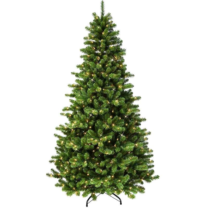7.5ft. Pre-Lit Vermont Spruce Artificial Christmas Tree, Clear Lights