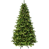 7.5ft. Pre-Lit Vermont Spruce Artificial Christmas Tree, Clear Lights