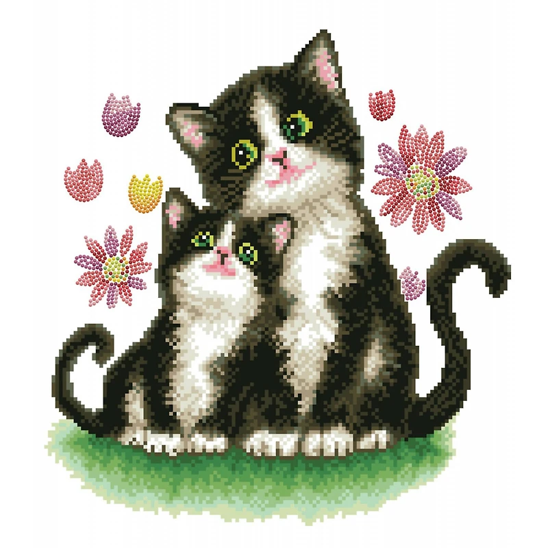 Diamond Dotz® Intermediate Kitty Song Diamond Painting Kit