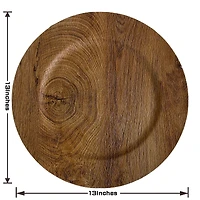 13" Faux Wood Charger Plate by Celebrate It™