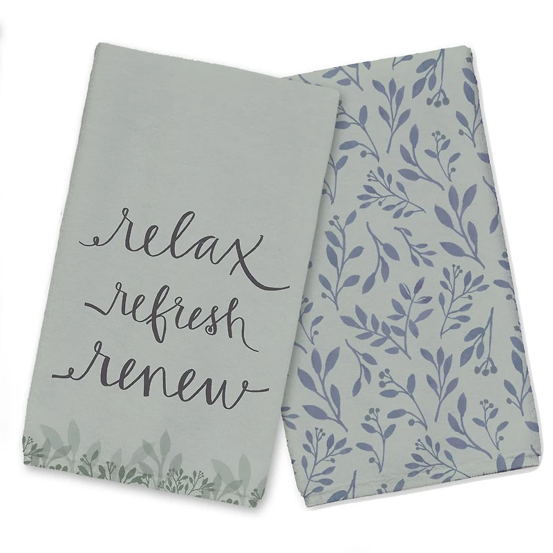Relax Refresh Renew Tea Towel Set