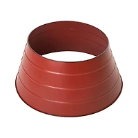 Glitzhome 22" Red Metal Tree Collar