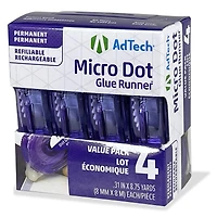 12 Packs: 4 ct. (48 total) AdTech® Permanent Micro Dot Glue Runner™