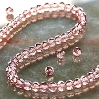 Amethyst Faceted Glass Round Beads, 3mm by Bead Landing™