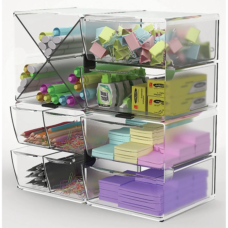 Deflecto® Stackable X-Divided Storage Organizer
