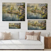 Designart - Mountain Village By The River In Austria