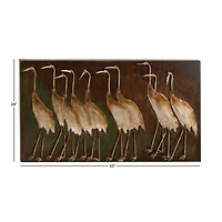 Brown Birds Iron Coastal Wall Decor