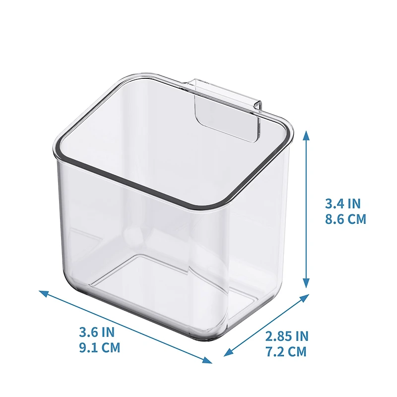 Small Clear Hanging Organizer Bins, 2ct. by Simply Tidy™