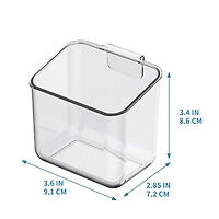 Small Clear Hanging Organizer Bins, 2ct. by Simply Tidy™