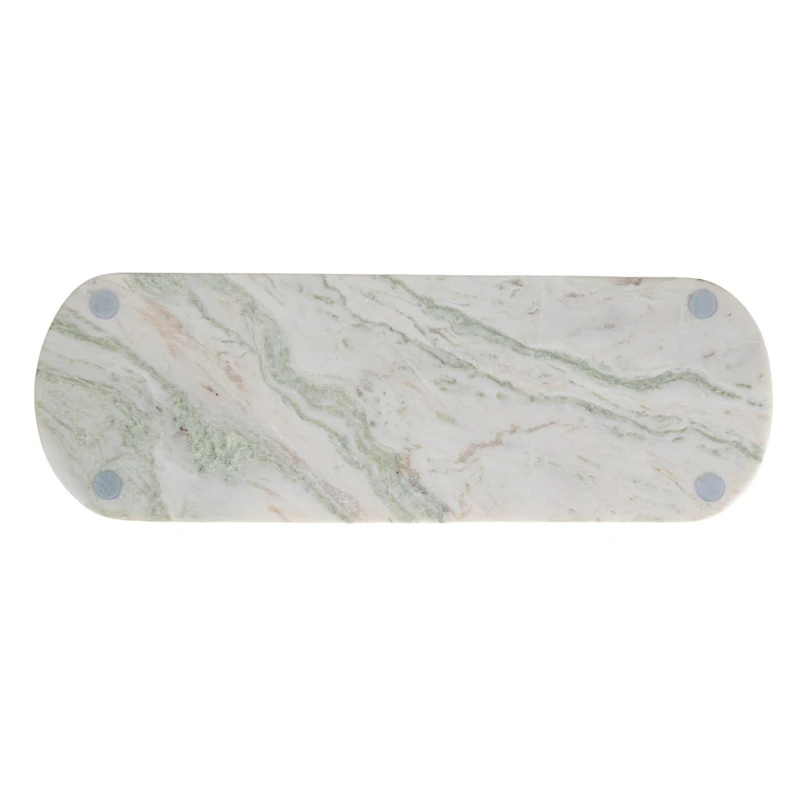 Hello Honey 18" x 6" Green Marble Oval Cheese Board