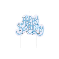 PME Party® Blue Happy Birthday Candle
