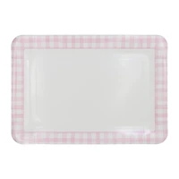 9" x 13" Pink & White Gingham Paper Trays, 2ct. by Celebrate It™