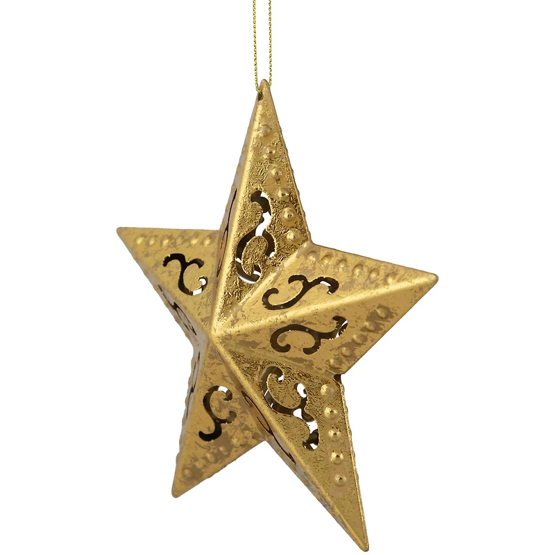 5.75" Gold Filigree Star Ornament