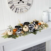 2.6ft. White Pumpkin & Berries Candelabrum