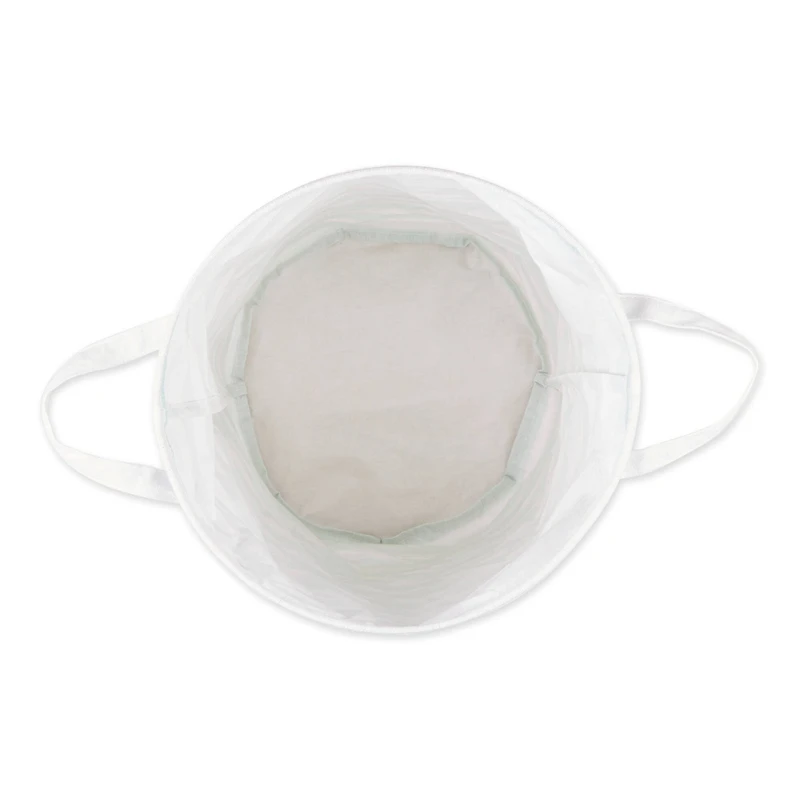 DII® Round Stripes PE-Coated Cotton Polyester Laundry Hamper