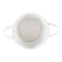 DII® Round Stripes PE-Coated Cotton Polyester Laundry Hamper