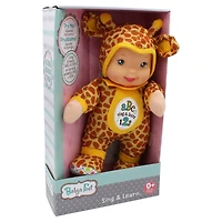 Goldberger Baby's First® Bilingual Sing & Learn™ 11" Baby Doll with Giraffe Print Outfit