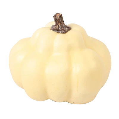 4.5" Cream Heirloom Decorative Pumpkin by Ashland®