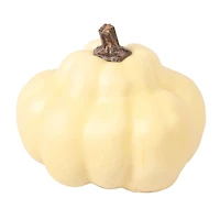 4.5" Cream Heirloom Decorative Pumpkin by Ashland®