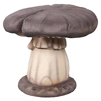 Design Toscado 17" Massive Mystic Mushroom Stool Garden Statue