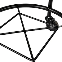 Household Essentials 32" Black Round Laundry Hamper