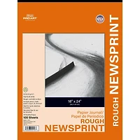 Pro Art® Rough Newsprint Paper Pad, 18'' x 24'', 100 Sheets