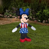 3.5ft. Airblown® Inflatable Patriotic Minnie Mouse