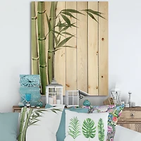 Designart - Detail of Dark Green Bamboo IV