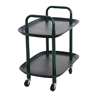 Hello Honey® Main + Mesa™ -Tier Modern Plastic and Metal Trolley