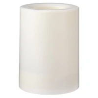 White 3" x 4" LED Outdoor Pillar Candle By Ashland®