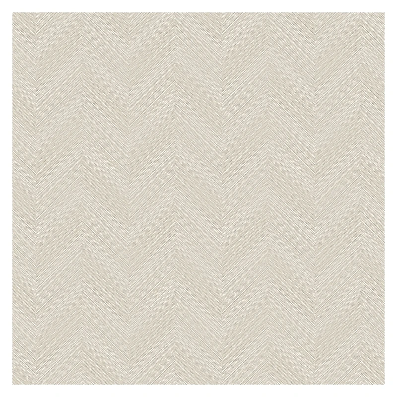 RoomMates White & Beige Herringbone Weave Peel & Stick Wallpaper