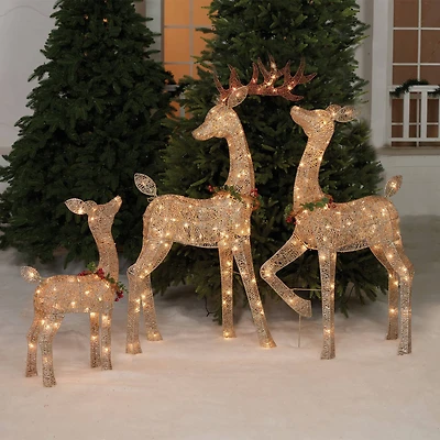 Glittering Thread Deer Family Set
