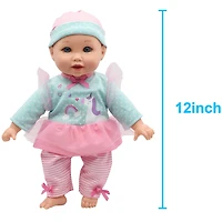 Little Darlings 2 In 1 Cradle N Carrier With 12" Doll