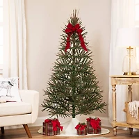 6ft. Unlit Two-Tone Warsaw Twig Artificial Christmas Tree with Stand